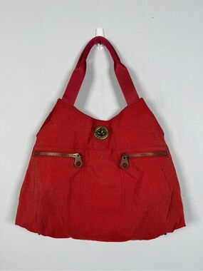 Baggallini red nylon shoulder bag